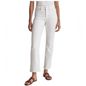 Madewell Midrise Kick Out Women's White Jeans size 28